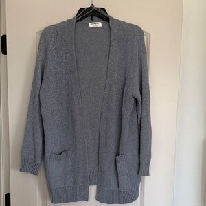 Zenana Outfitters Gray Open-Front Cardigan